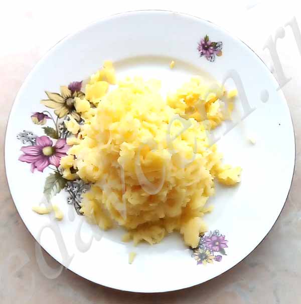 Натертый картофель