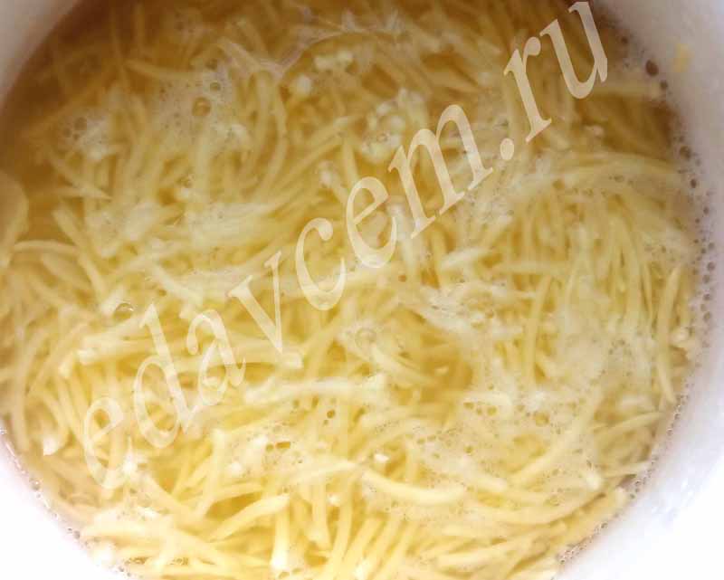 Натертая картошка