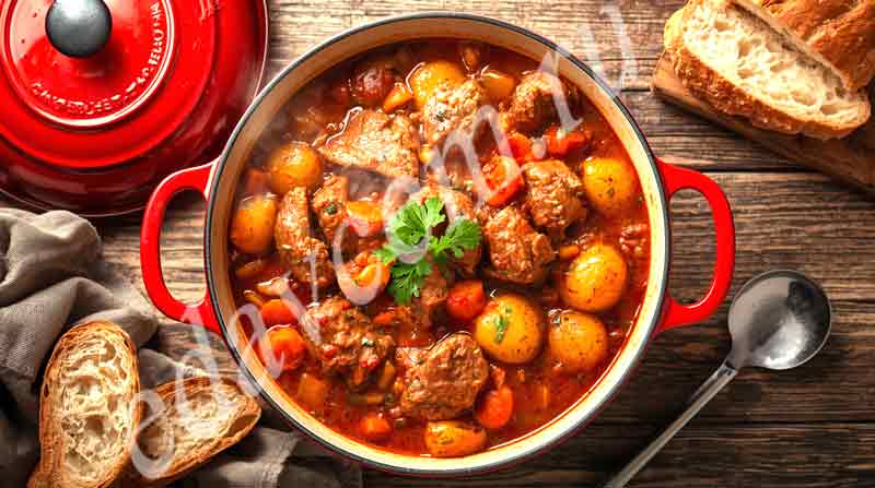 Многокомпонентный рецепт мясного рагу с овощами